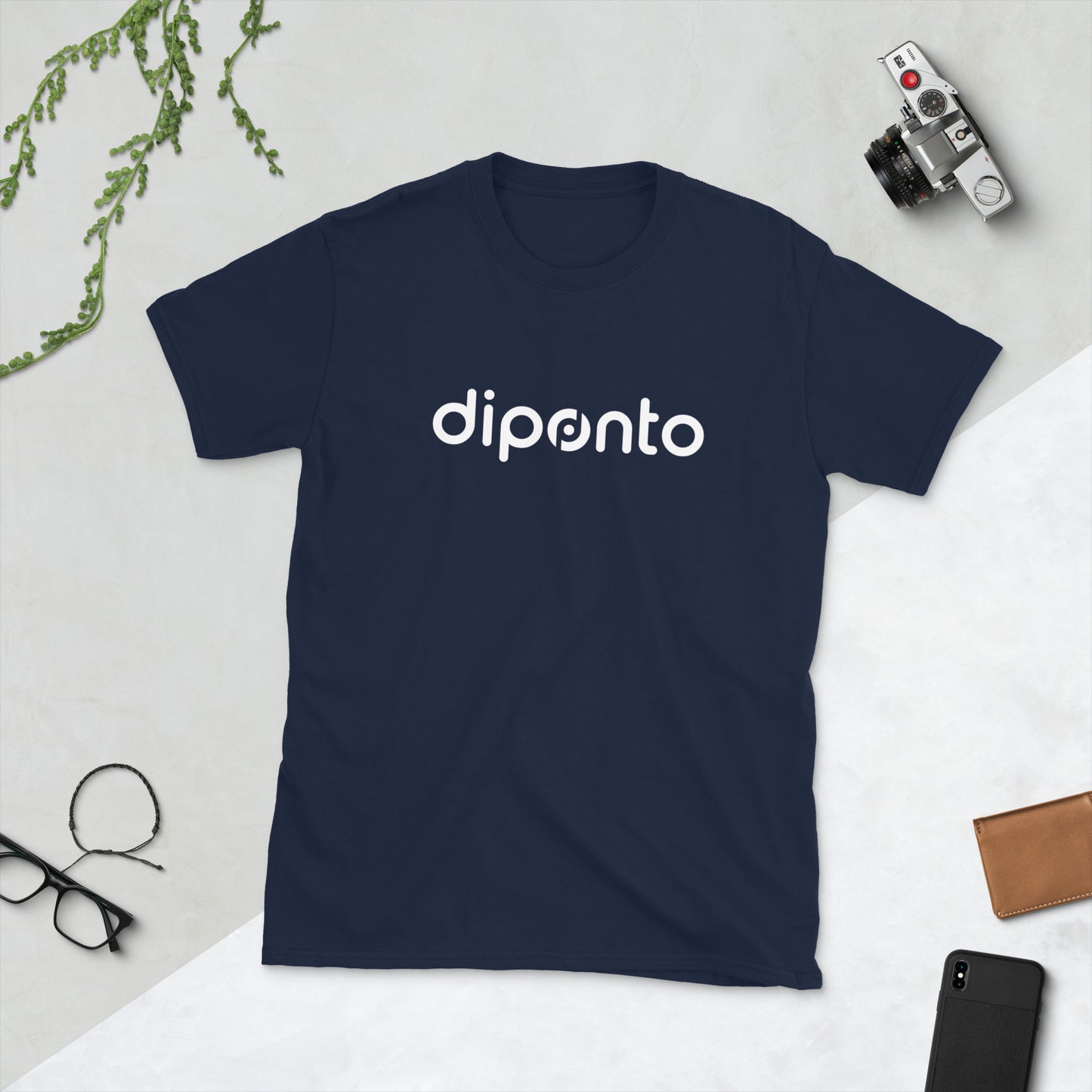 Camiseta color logo branco