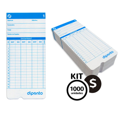 KIT CARTÃO PONTO DATAPRINT ( 1 MIL)