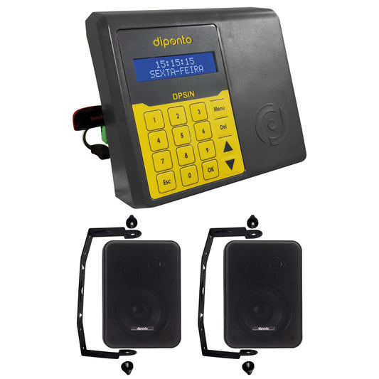 KIT MUSICAL ESCOLAR - DPSIN amplificado com 100 músicas + 2 caixas de som