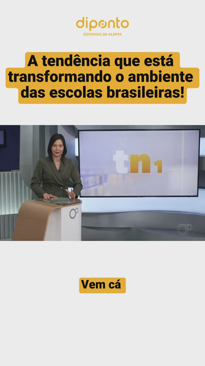 SIRENE MUSICAL ESCOLAR - DPSIN amplificado com 100 músicas + 2 cornetas + 2 drives